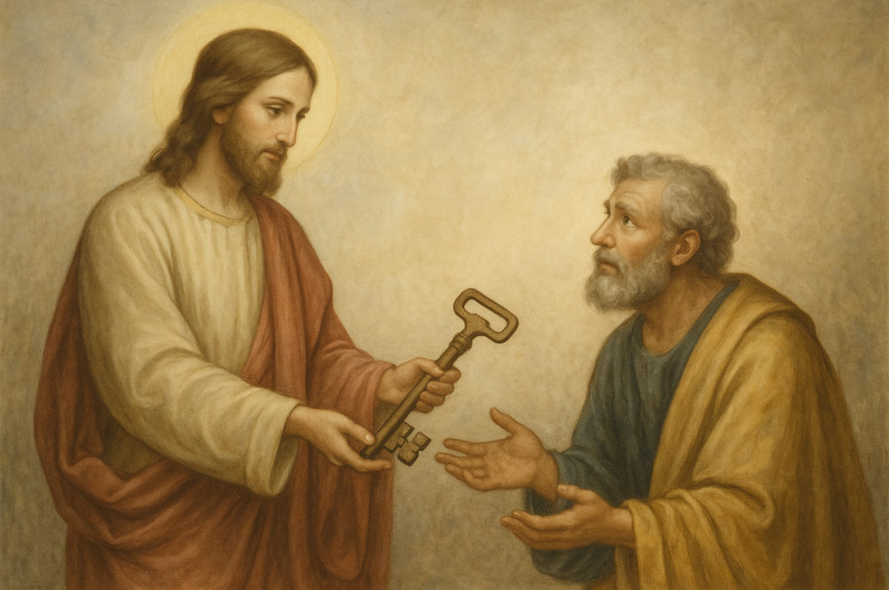 Jesus Gives Peter the Keys to the Kingdom of Heaven